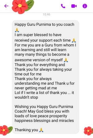 Happy Guru Purnima: A Review from a Happy Client